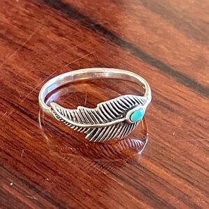 Genuine Sterling Silver and Turquoise Ring